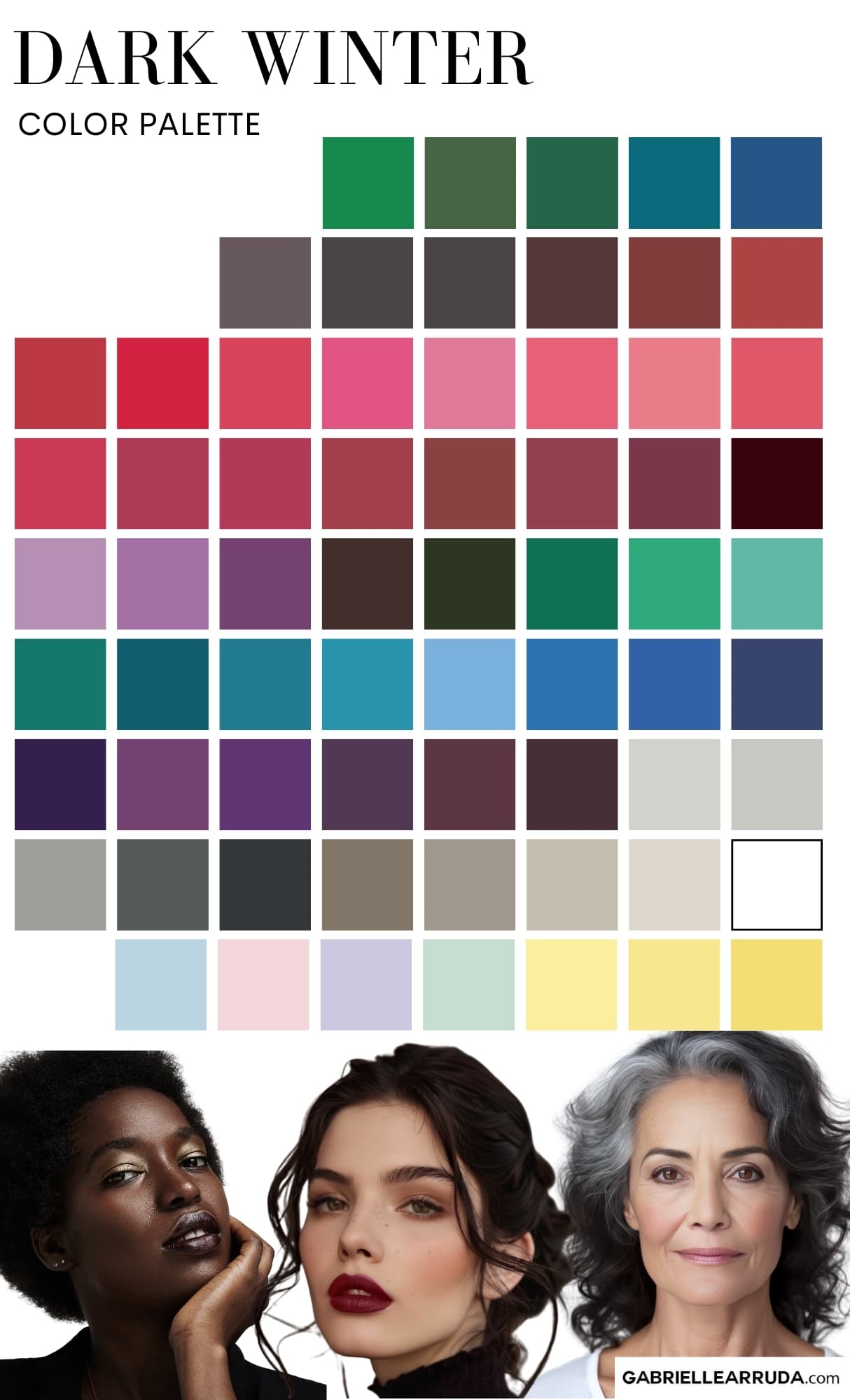 Deep Winter Color Palette